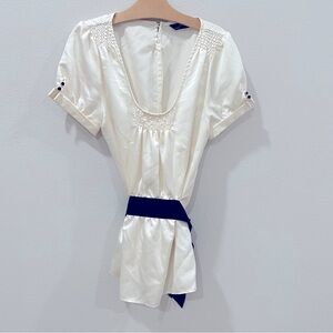 Zara Ivory Blouse Size Small